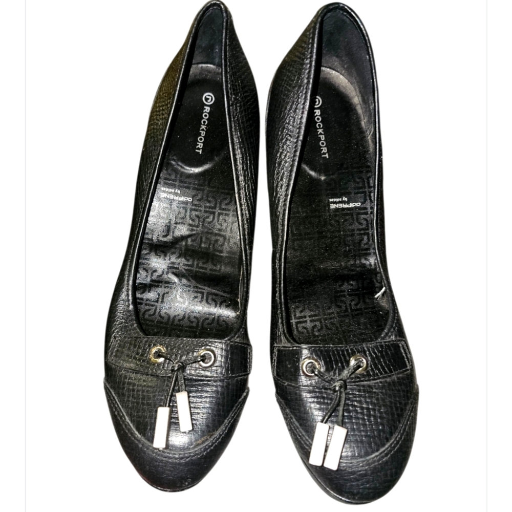 💖Rockport Black Textured Women's Loafers
